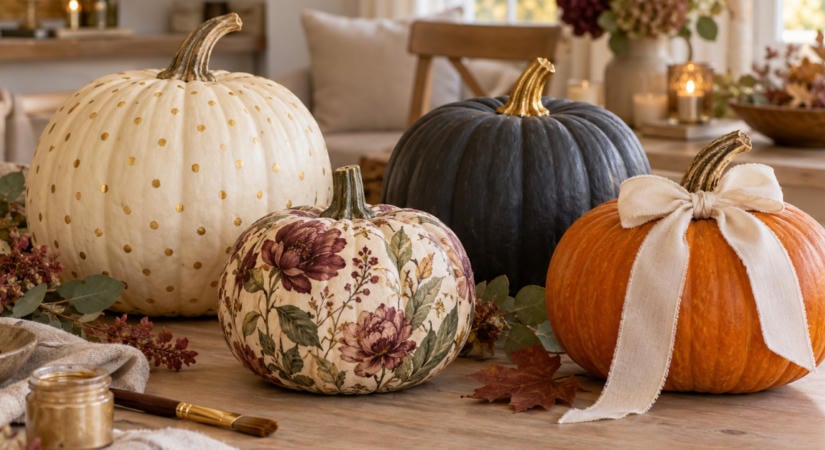 Tökfaragás nélkül is lehet stílusos a Halloween: 7 kreatív tökdíszítési ötlet