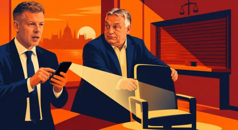 Magyar Péter közölte Matolcsy György őrizetbe vételét az ügyészség előtt