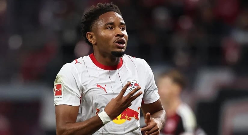 Nkunku triplázott, a Leipzig hattal küldte haza a Frankfurtot