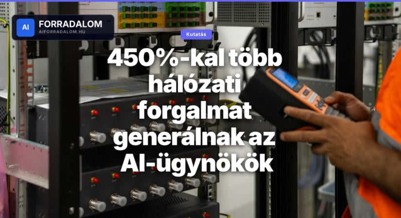 450%-kal több hálózati forgalmat generálnak az AI-ügynökök