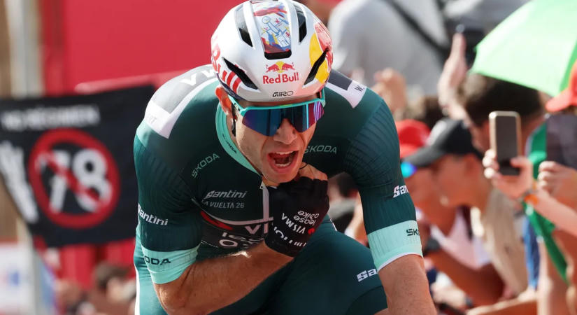 Vuelta a Espana: Wout van Aert diadalnaskodott a hőségben