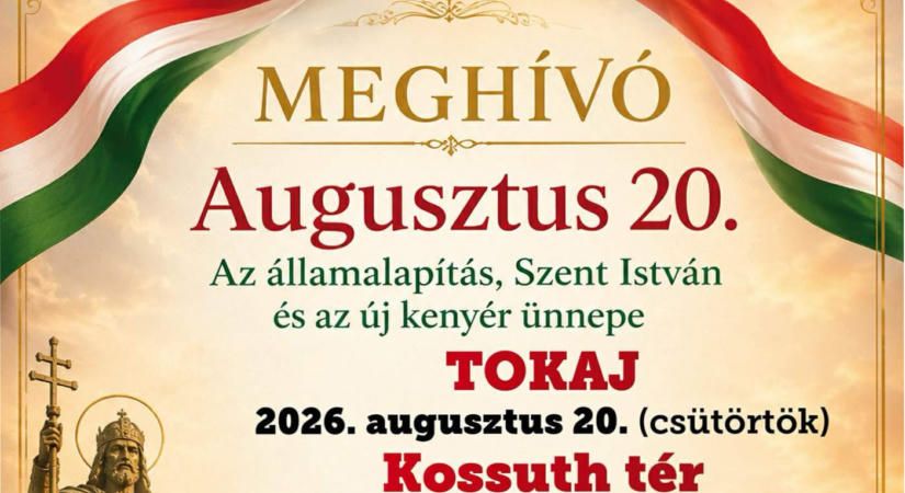Szent István és az új kenyér ünnepe 2026 Tokaj