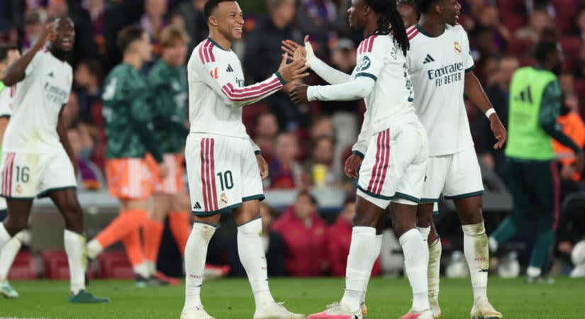 Mbappé ismét betalált az El Clásicón Bellingham és Camavinga zsenije után – VIDEÓ