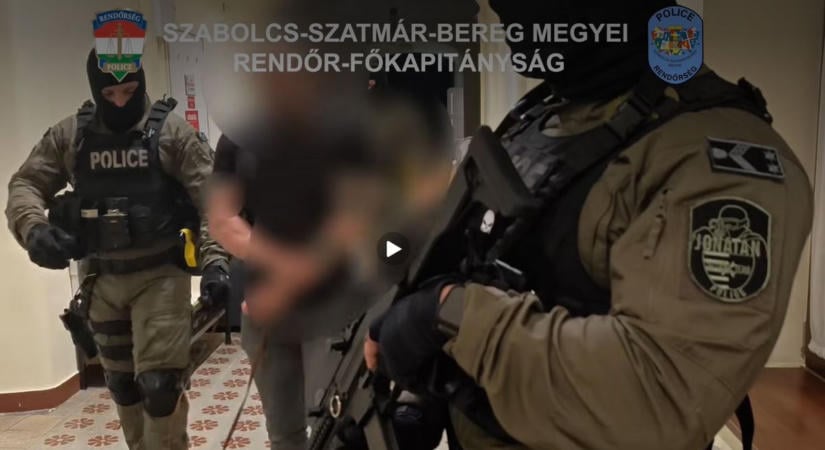 Vadnyugati rablás után TEK-es akció Szabolcsban, hatalmas rajtaütést vettek videóra