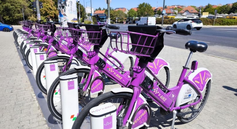 Rekordot döntött a V-Bike használat szeptemberben, Pozsonyt is megelőzte Veszprém