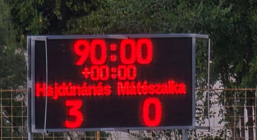 Egy év, két hónap és huszonkét nap után kapott ki bajnokin a Mátészalka
