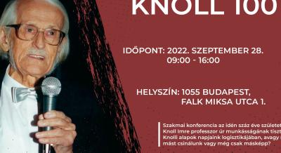 Először rendeznek konferenciát az idén 100 éves Knoll Imre tiszteletére