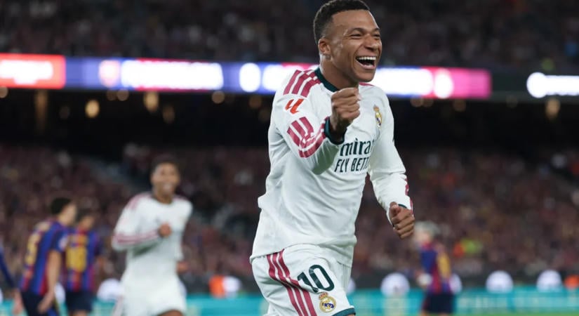 A Real Madrid a kétgólos Mbappé vezérletével megverte a Barcelonát