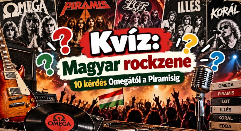 Kvíz: Magyar rockzene, 10 kérdés Omegától a Piramisig