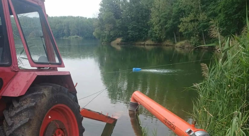 Százezer köbméter vizet vezetnek át a Mizserfai-tározóból a Maconkai-tározóba a vízügyi szakemberek