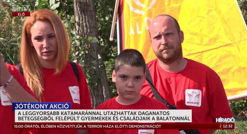 Különleges balatoni élményt kaptak a daganatos betegségből felépült gyerekek