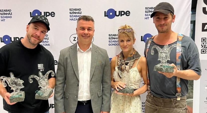 Négy VIDOR-díjat adott át Kirják Róbert a Loupe Színházi Társulásnak