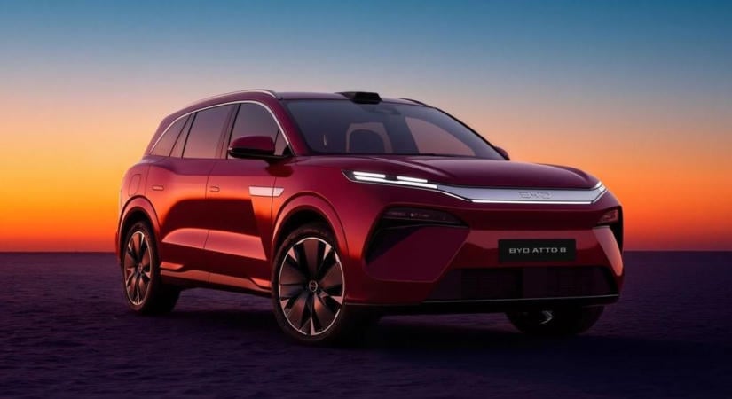 9 perces töltés és 652 km-es hatótáv: itt a BYD Atto 8