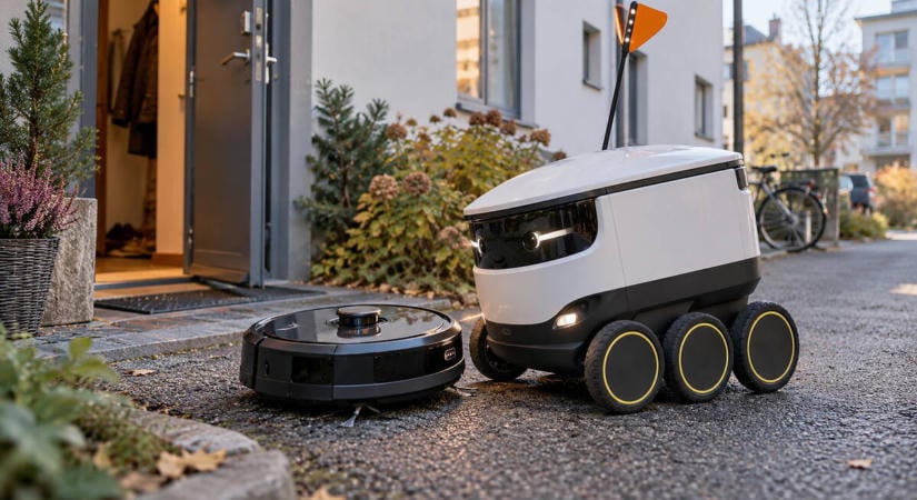 Finnországban elkóborolt otthonról egy robotporszívó, a gazdája szerelmi viszonyt gyanít egy csomagszállító robottal