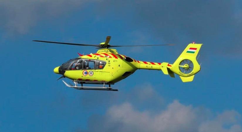 Mentőhelikoptert hívtak a sérültért Borsodban