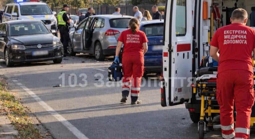 Három autó ütközött a Munkácsi járásban, négyen megsérültek