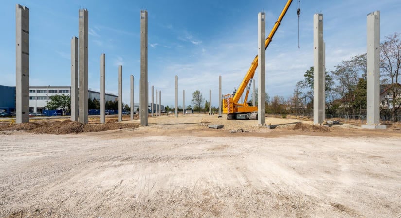 A Market Építő Zrt. építi az Airport City Business Park utolsó csarnokát