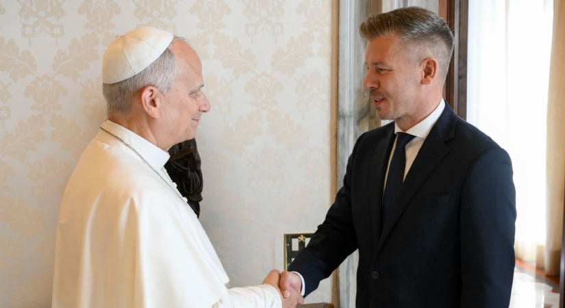 XIV. Leó pápa fogadta Magyar Pétert, a mesterséges intelligenciáról is beszélgettek