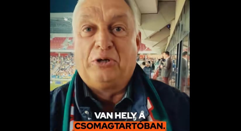 Orbán Viktor nagy zsákkal ment Nagyszombatra, három videót is posztolt az ukrán–magyar meccsről