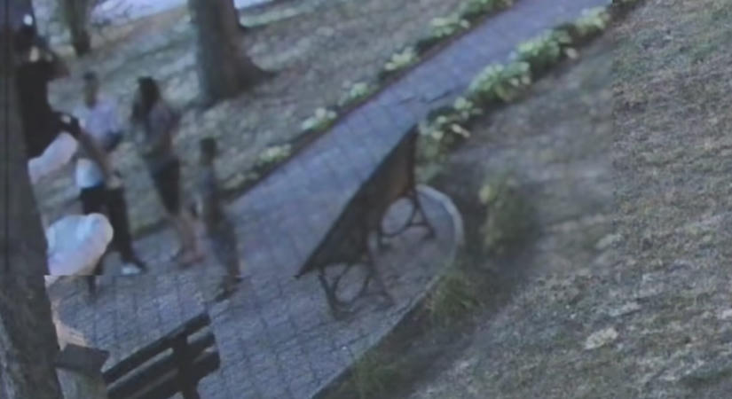 Videó: a karancslapujtői szökőkúton pózolt a 20 éves férfi, letört alatta