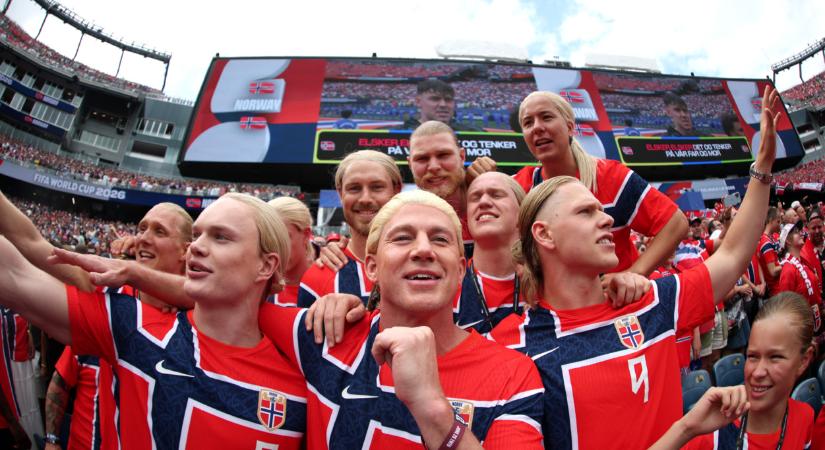 Haaland helyett Channing Tatum? A vb egyik legviccesebb jelenete a lelátón