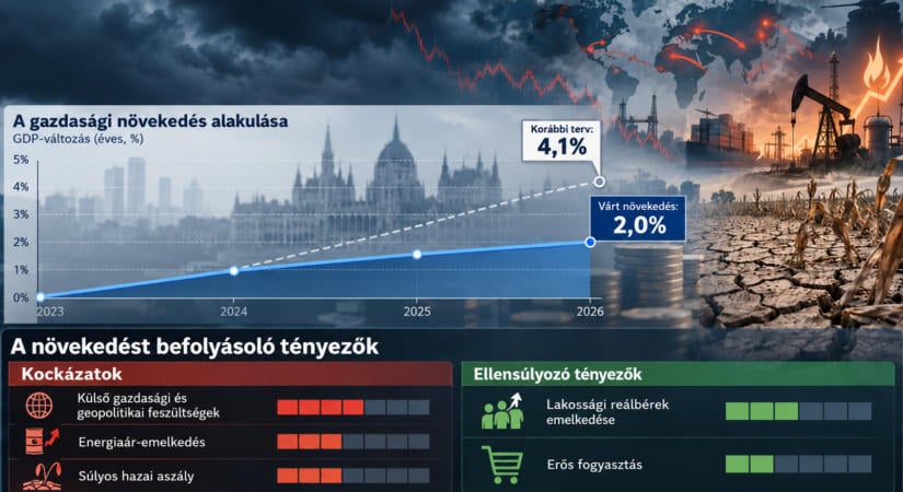 KT: Geopolitikai feszültségek, az energiaár-emelkedés és a súlyos aszály veszélyeztetik a növekedést
