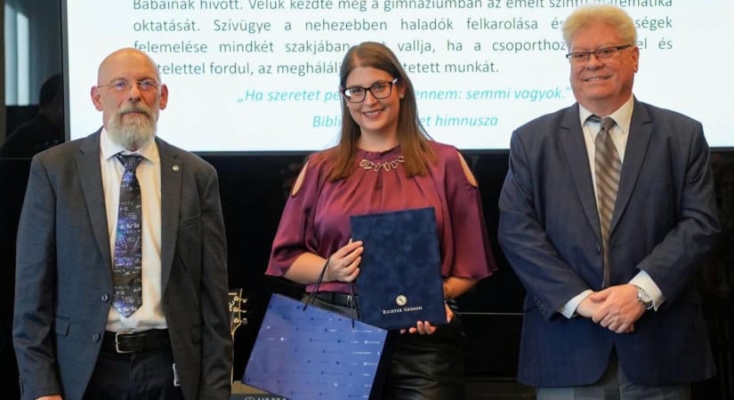 Szívből tanít: rangos szakmai díjat kapott az egri gimnázium népszerű tanárnője