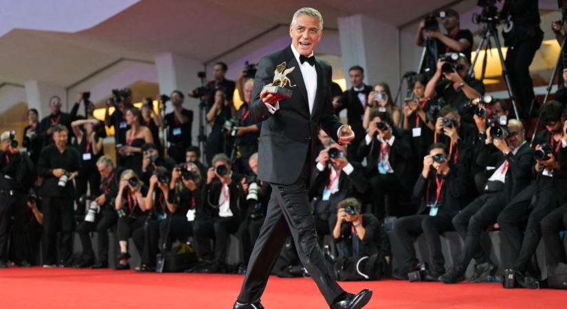 Clooney bohóckodik, Mundruczó Pamela Andersonnal fotózkodik - isteni fotók a Velencei Filmfesztiválról