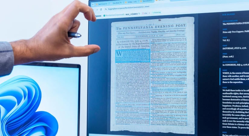 Mesterséges intelligencia keres kapcsolatokat az amerikai függetlenségi háború emlékei között