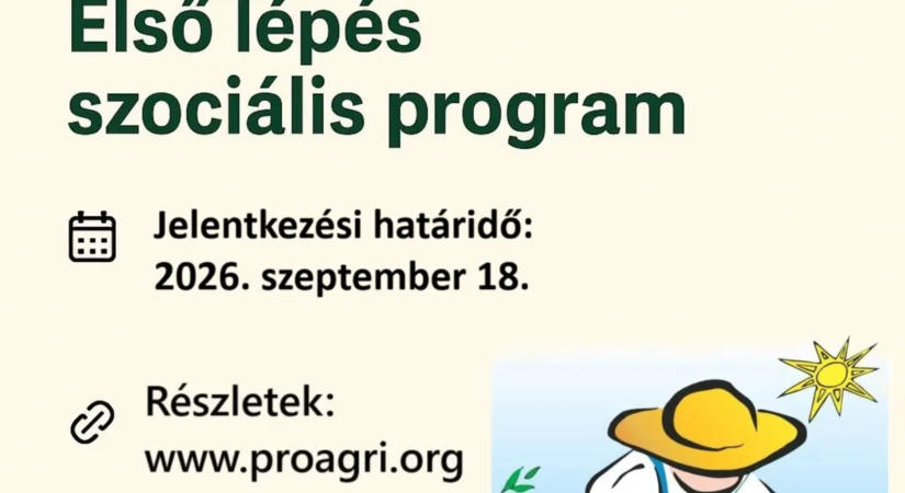 Pályázati felhívás! Első lépés szociális program