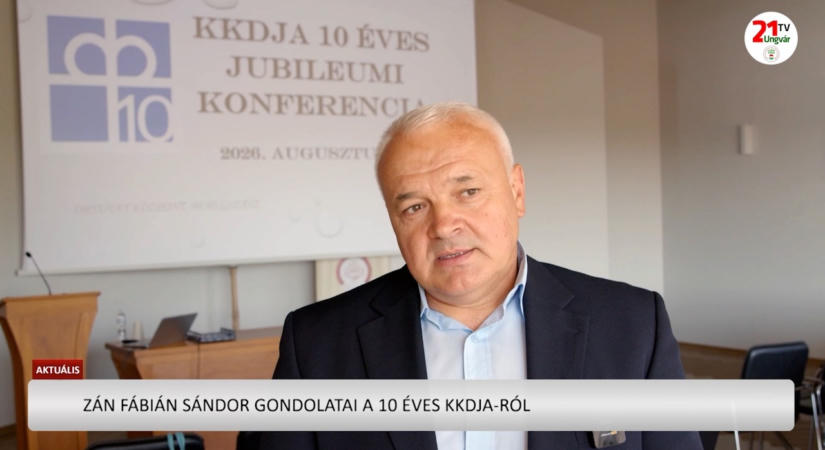 Aktuális (2026.08.30) Zán Fábián Sándor gondolatai a 10 éves KKDJA-ról (videó)