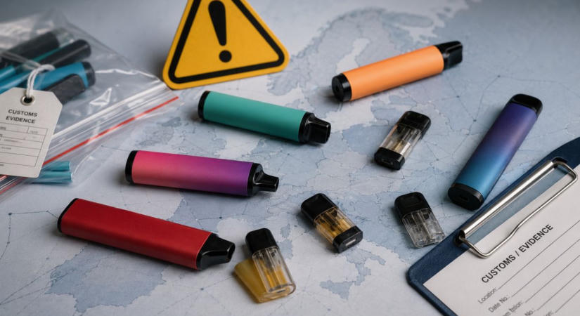 Illegális elektromos cigaretta árasztja el Európát: milliárdos károkat okoznak