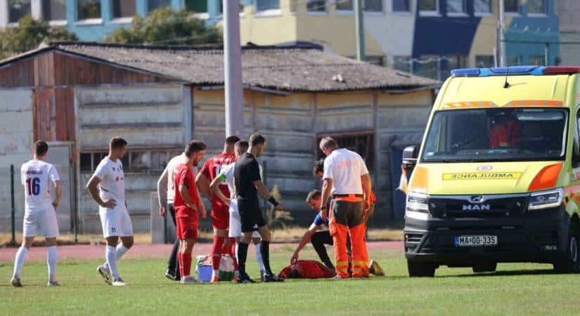 Mentő járt az SZVSE-stadionban, 25 percre félbeszakadt az NB III.-as bajnoki – galériával