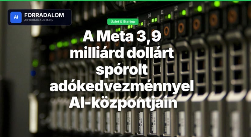 A Meta 3,9 milliárd dollárt spórolt adókedvezménnyel AI-központjain