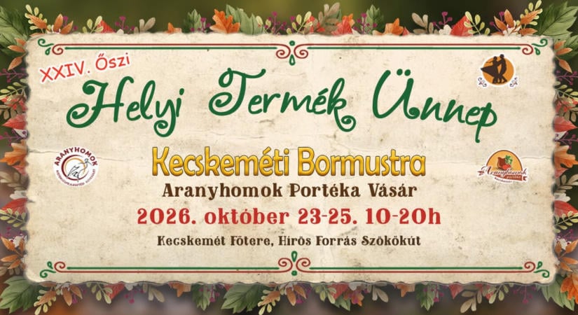 Őszi ízek, hagyományok és kunsági borok várják a látogatókat Kecskemét főterén!