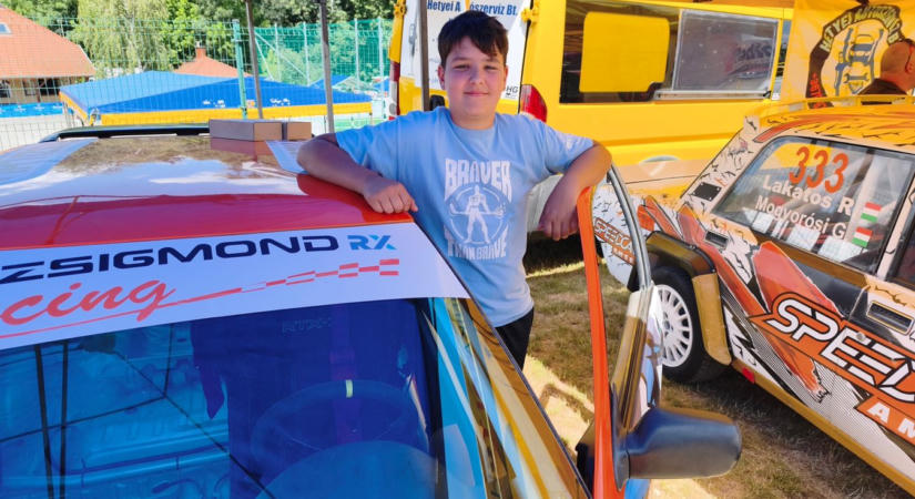 Újoncként is szépen helytállt a Rallycross OB Junior Kupa idei szezonjában a 12 éves vasi fiú