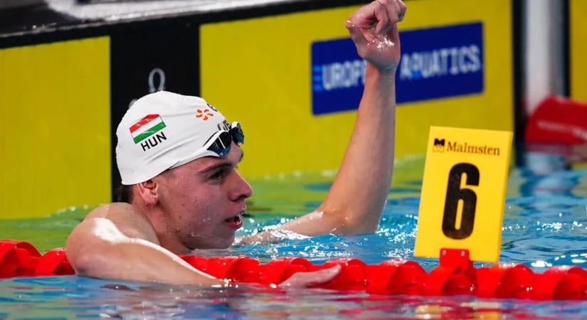 Pápai Olivér bronzérmes 400 méter gyorson a rövid pályás úszó-vk-n