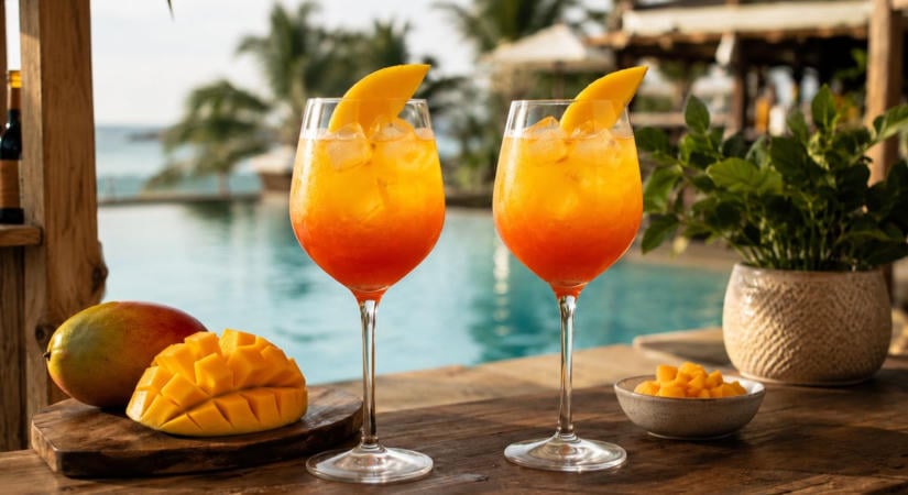A mangós Aperol olyan, mint a legszebb naplemente: amint belekortyolsz, a tengerparton érzed magad