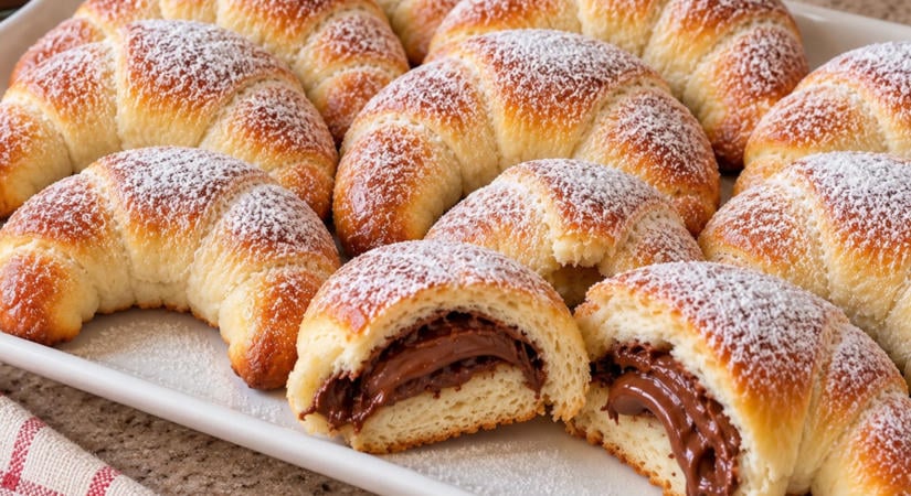 Ha szereted a csokis péksüteményeket, ezt a házi Nutellás kiflit próbáld ki