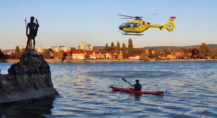 Tragédia a tatai Öreg-tónál: kajakozás közben rosszul lett és meghalt Ráczpali István “Csikó”