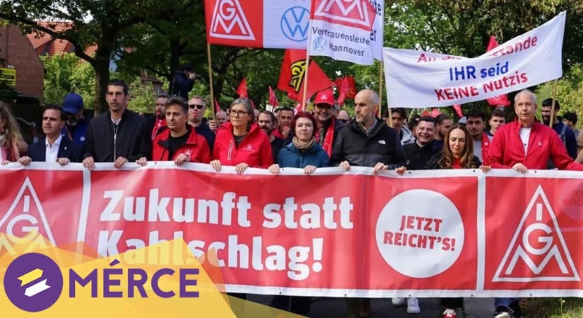 Megmentenék az autóipart, országszerte óriási tüntetéseket tartottak a német dolgozók
