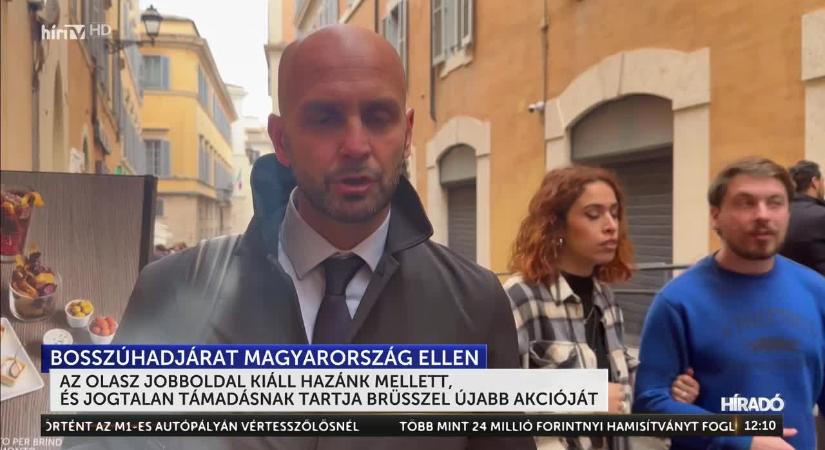 Az olasz jobboldal kiáll hazánk mellett, és jogtalan támadásnak tartja Brüsszel újabb akcióját  videó