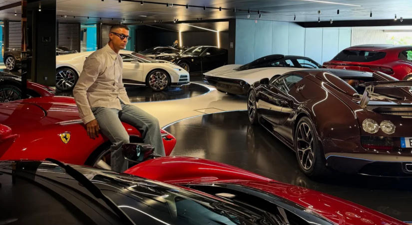 „A játékszereim” – Cristiano Ronaldo megmutatta milliárdos luxusautóit, amikről az egyszerű halandók álmodni sem mernek