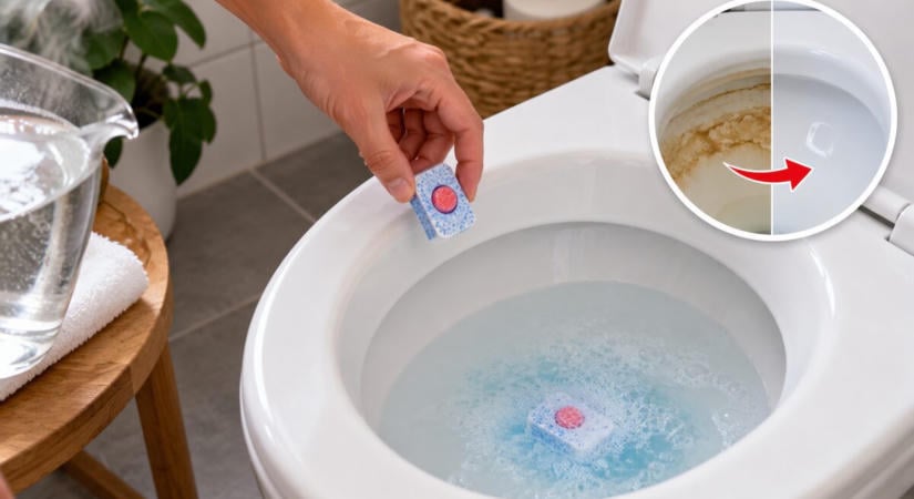 Nem kell rögtön drága WC-tisztító: ez az egyszerű módszer a makacs lerakódásokat is fellazíthatja