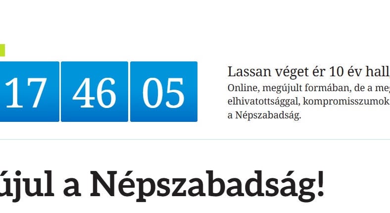 2016 után újraindul a Népszabadság