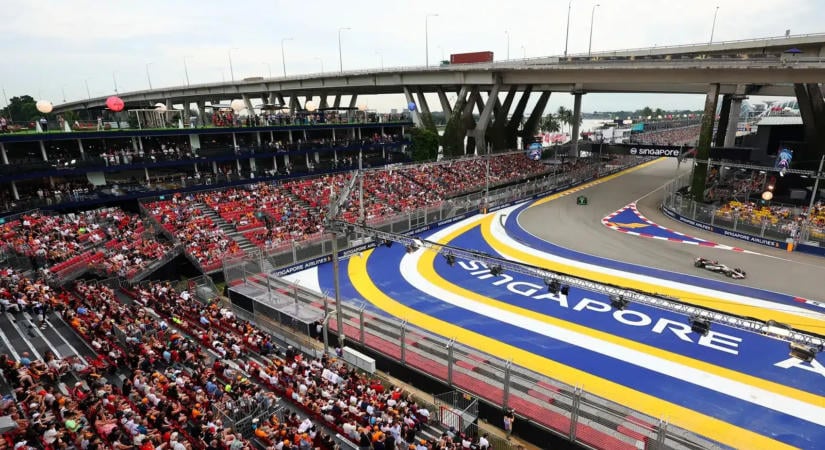 F1 menetrend: Megállás nélkül folytatódik a száguldás – itt a szingapúri program