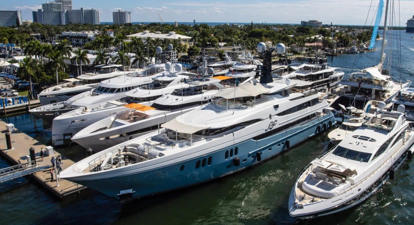 Fort Lauderdale Boat Show: 182 szuperjacht érkezik, a legnagyobb a 92,8 méteres Draak