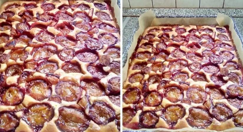 Finom és nagyon hamar elkészül, fahéjas szilvás lepény omlós tésztából recept