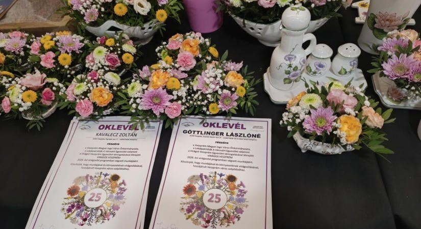 Díjazták Veszprém legszebb kertjeit – jövőre változik a virágosító program ( galéria)