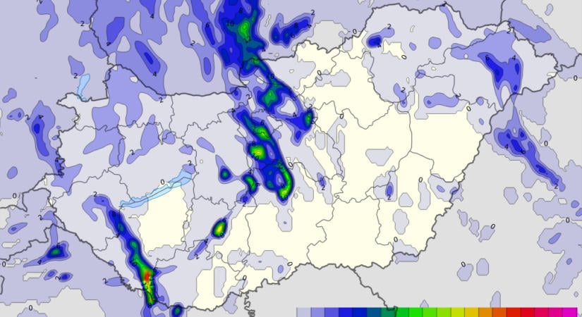 Itt fog esni szerda éjjel, térképen mutatjuk, óráról órára